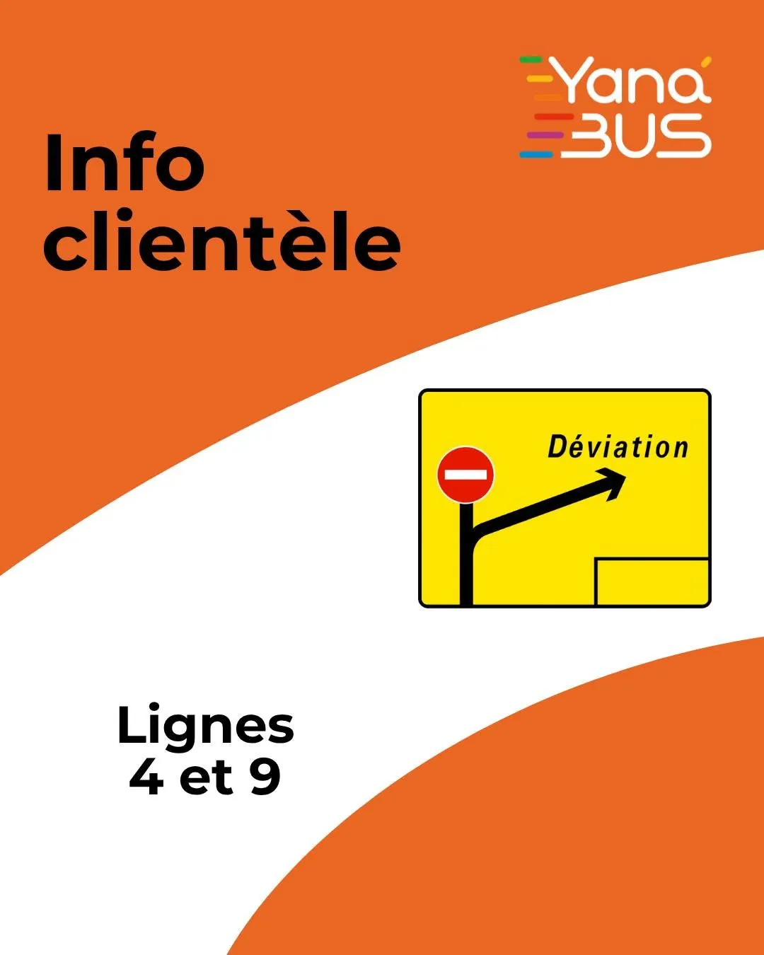 Info clientèle : déviation sur les lignes 4 et 9.